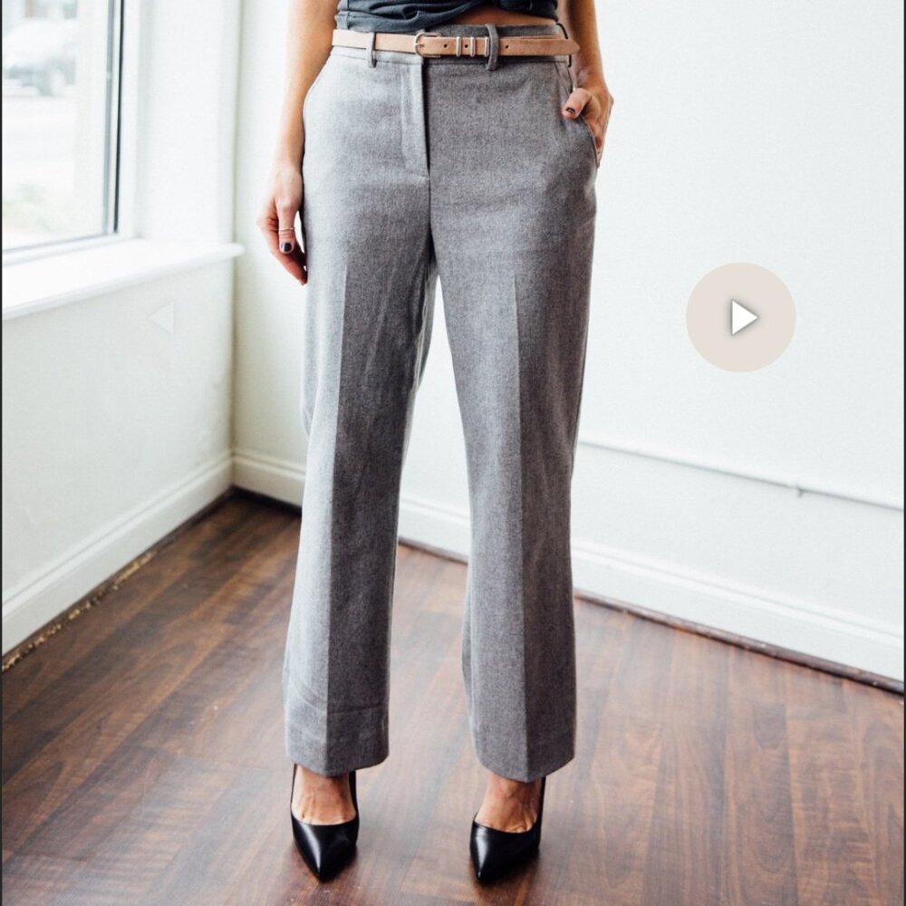 Rag & Bone Wool Libby Pant/Trouser In Gray Size 2 - image 2